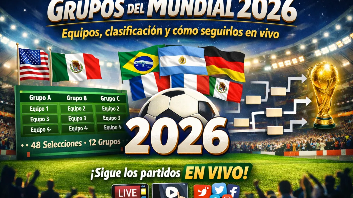 Grupos del Mundial 2026: Equipos, clasificación y cómo seguirlos en vivo