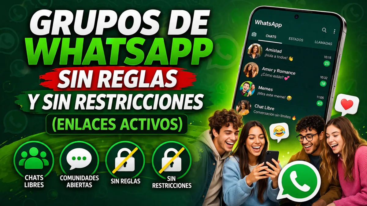 Grupos de WhatsApp sin reglas y sin restricciones (Enlaces activos)